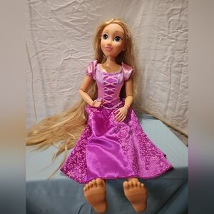 Disney Princess Rapunzel Doll 32" Playdate, My Size Articulated Doll Jakks Top